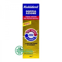 Kukident Plus Doppia Azione Insuperabile Crema Adesiva per Dentiera 40 g