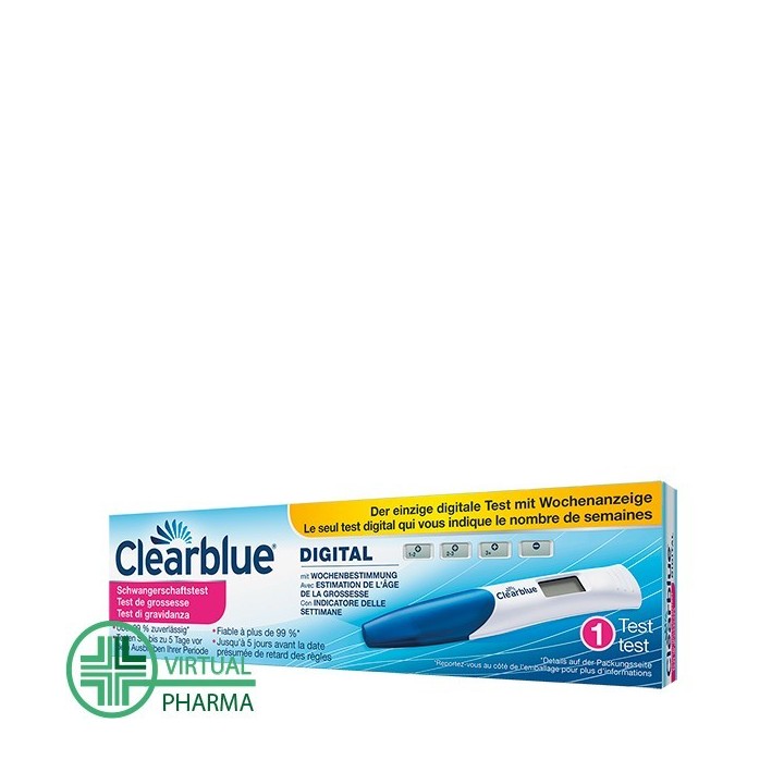 Clearblue Digital Indicatore Di Concepimento Test Gravidanza Digitale 1 Pezzo