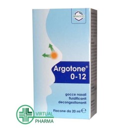 Bracco Argotone 0-12 Gocce Nasali Fluidificanti Decongestionanti 20 ml