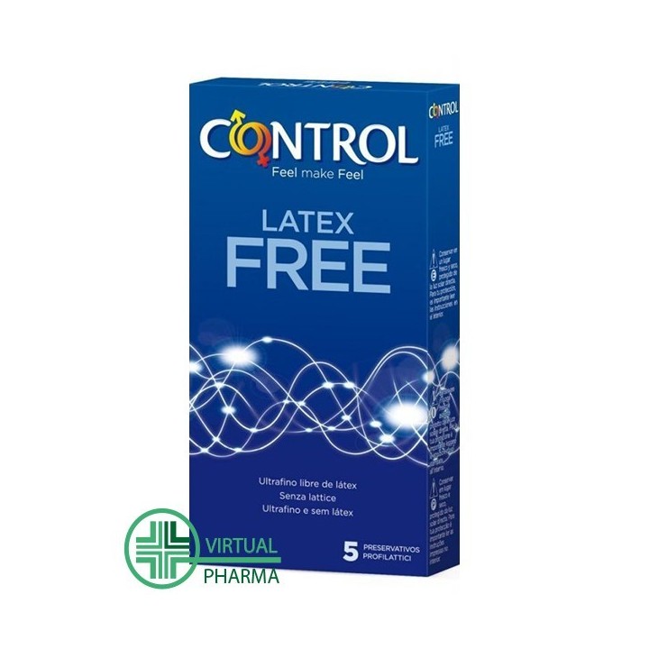 Control Latex Free 0% Latex Anallergici 5 profilattici