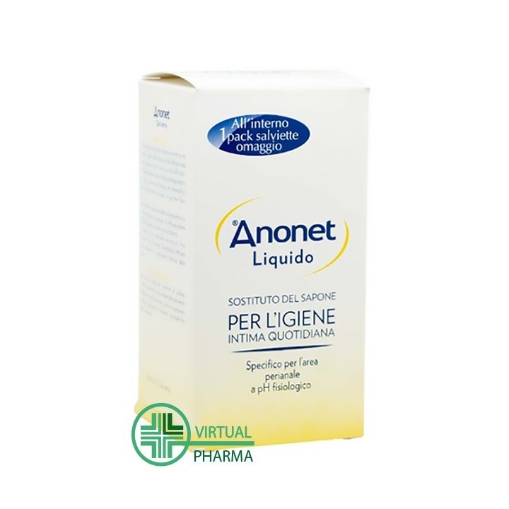 Anonet Liquido Detergente Intimo 150 ml + 15 salviette omaggio
