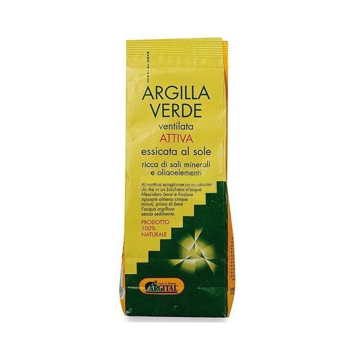 Argilla Verde Ventilata Attiva Essicata al Sole 500 g