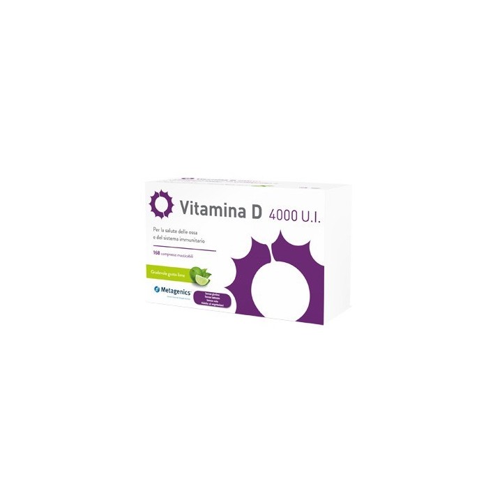 Metagenics Vitamina D 4000 UI 168 compresse masticabili