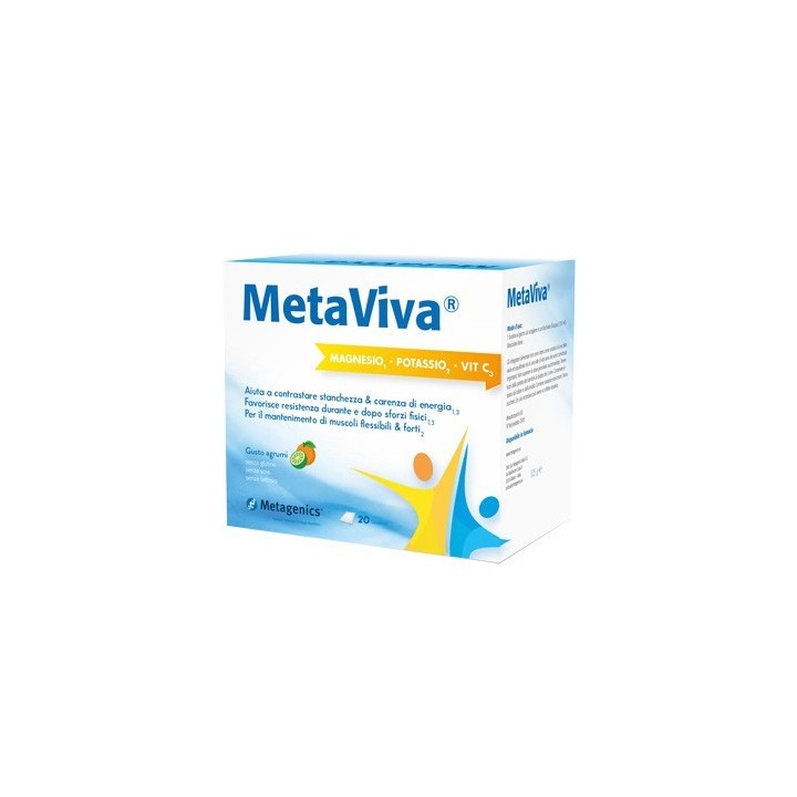 Metagenics Metaviva Magnesio Potassio Vitamina C 20 bustine