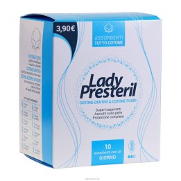 Lady Presteril Cotton Power 10 assorbenti giorno con ali