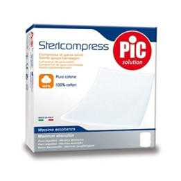 Pic Stericompress Compresse di Garza Sterile 10X10 cm 25 pezzi