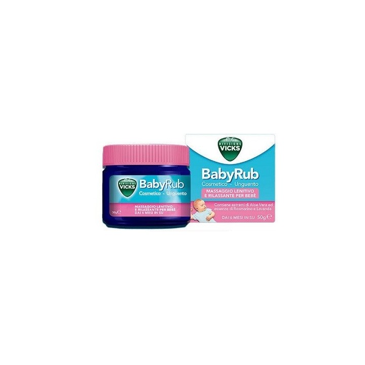 Vicks Baby Rub Massaggio Lenitivo e Rilassante per Bebè 50g