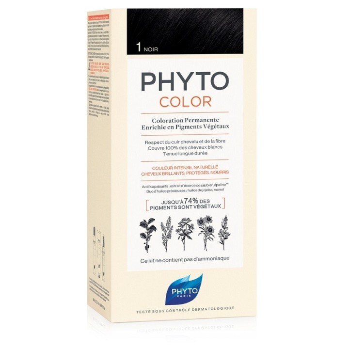 Phyto Color 1 Nero Tintura Permanente per Capelli