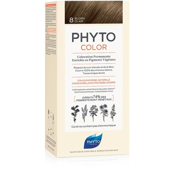 Phyto Color Tintura Permanente Per Capelli 8 Biondo Chiaro