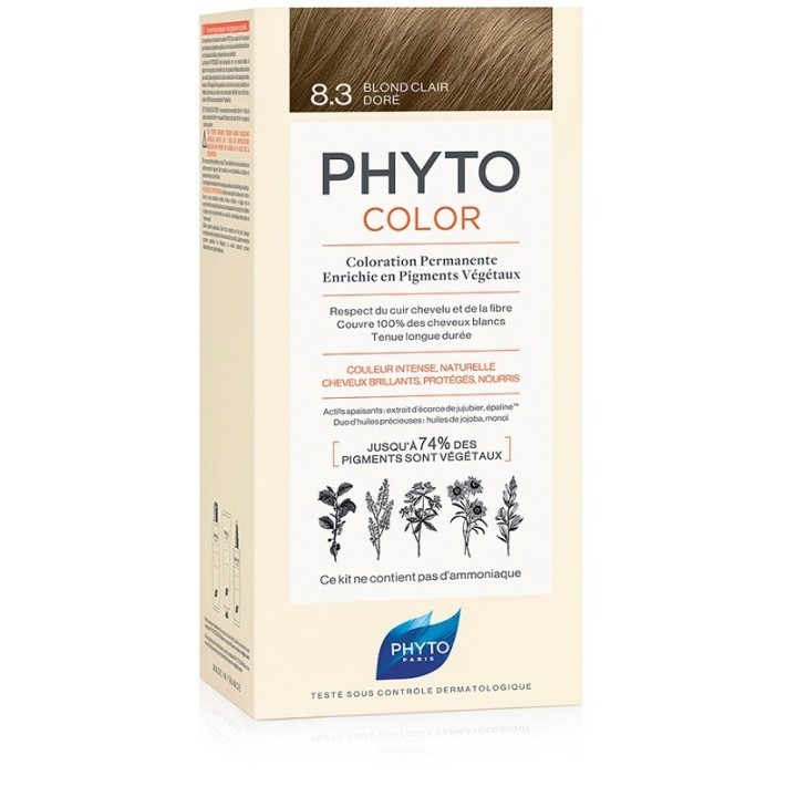 Phyto Color Tintura Permanente Per Capelli 8.3 Biondo Chiaro Dorato