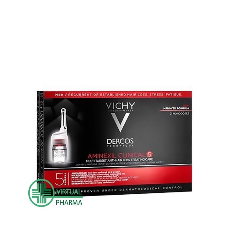 Vichy Dercos Aminexil Intensive 5 Uomo 21 flaconi