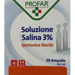 profar soluzione ipertonica 3% 5 ml 20 ampolle