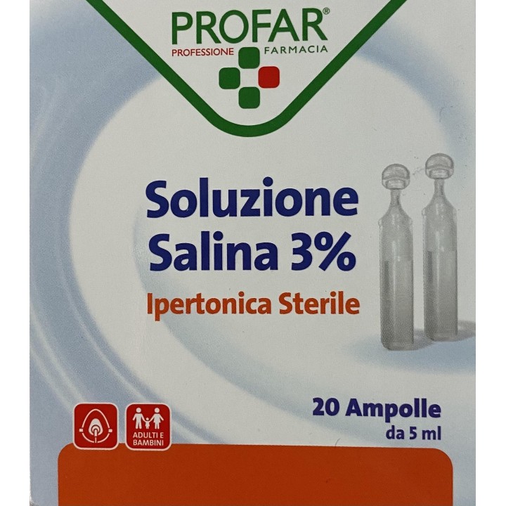 profar soluzione ipertonica 3% 5 ml 20 ampolle