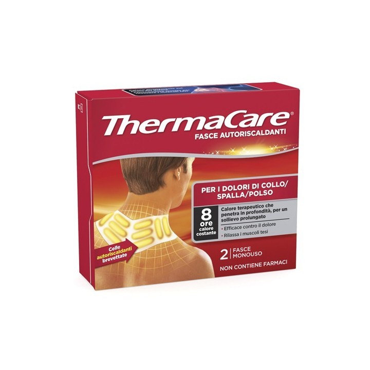 Thermacare 2 Fasce Autoriscaldanti Collo Spalla e Polso