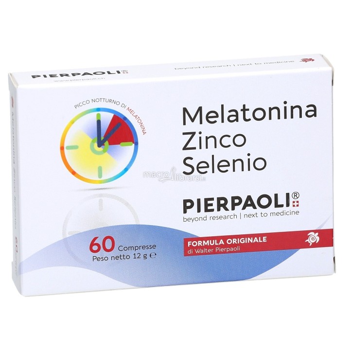 Dr Pierpaoli Melatonina Zinco Selenio 60 compresse da 200 mg