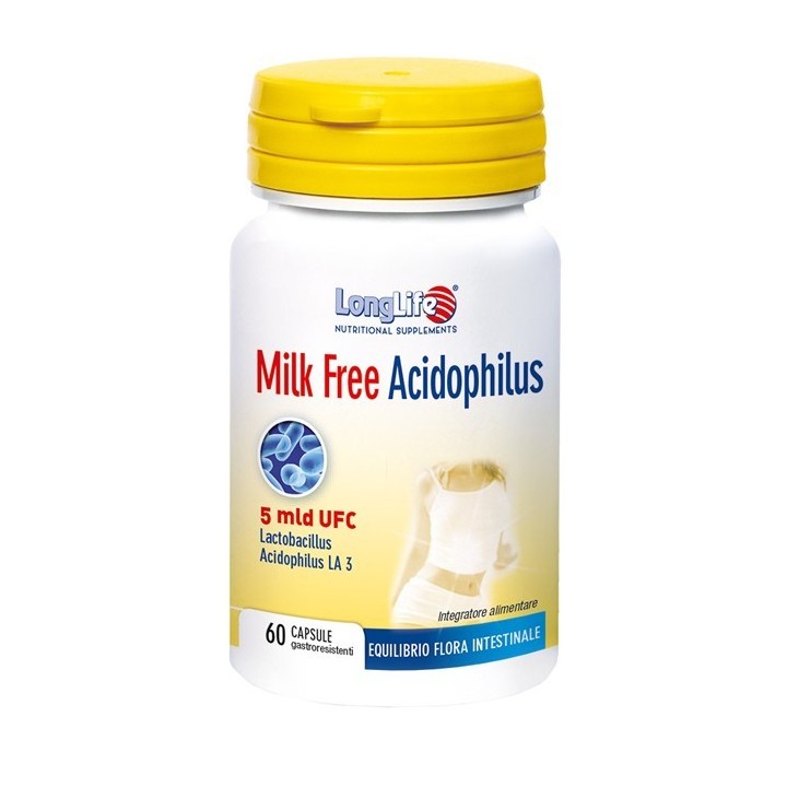 LongLife Milk Free Acidophilus 60 capsule - Long Life