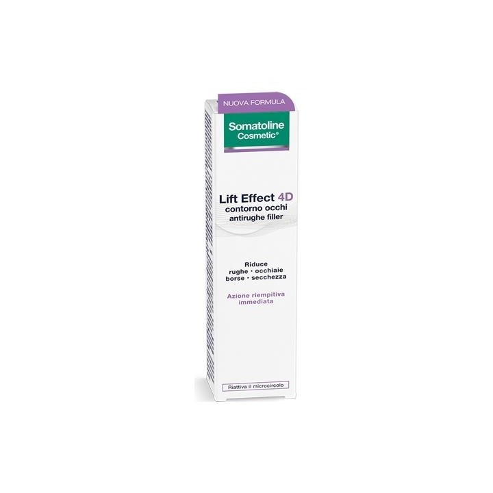Somatoline Cosmetic Lift Effect 4D Contorno Occhi Filler Antirughe 15 ml