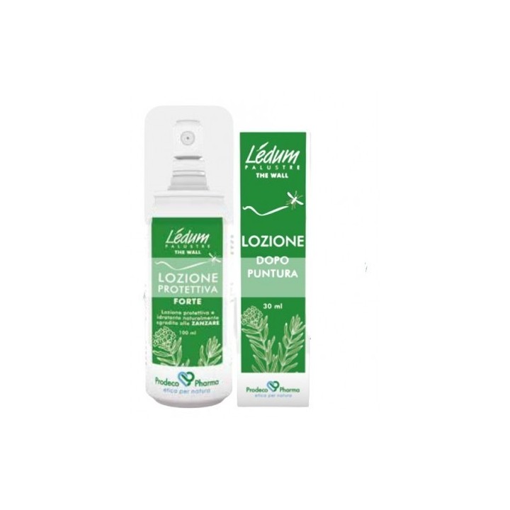 Ledum Palustre The Wall Lozione Protettiva Forte 100ml + Lozione Lenitiva Dopo Puntura 30 ml