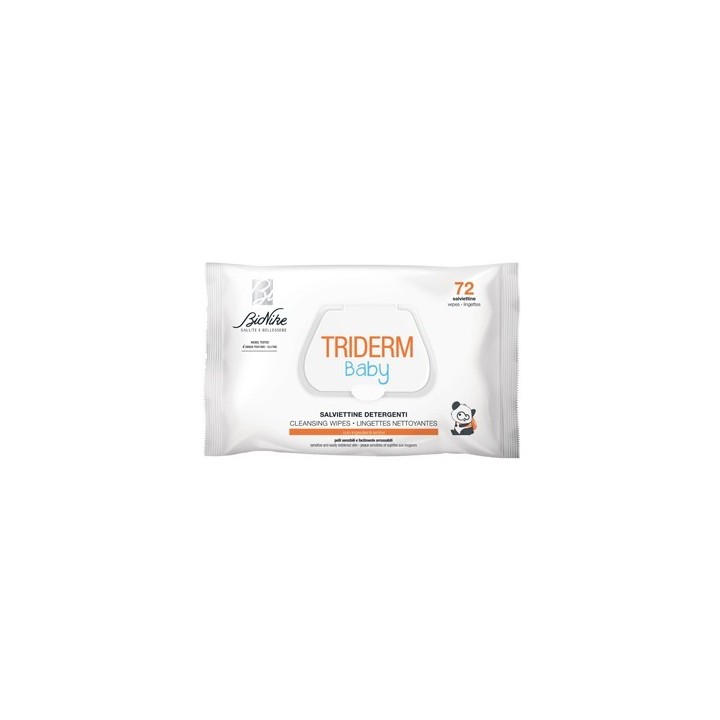 Bionike Triderm Baby Salviettine Detergenti 72 pezzi