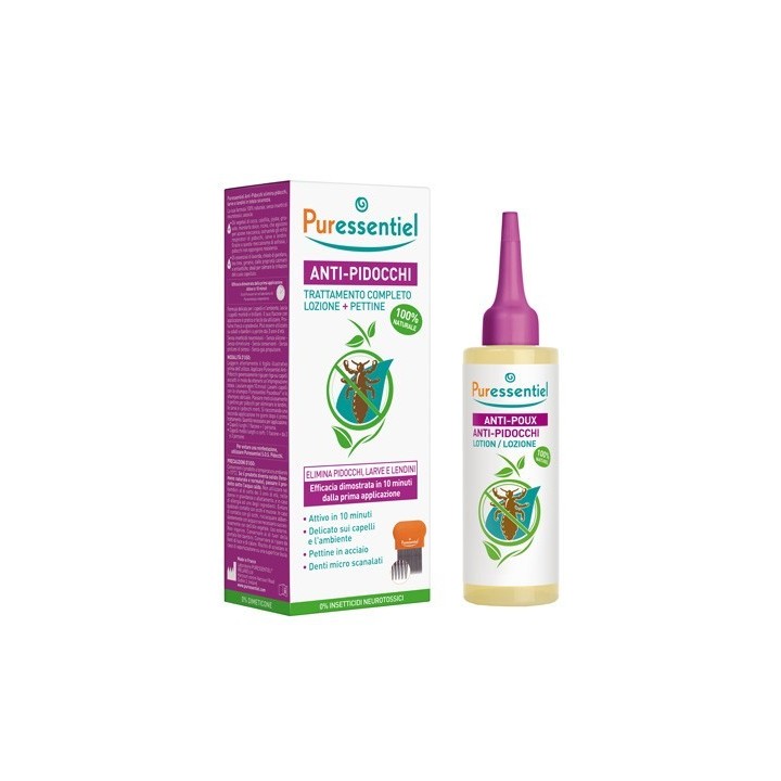 Puressentiel Lozione Anti-Pidocchi 100ml + Pettine