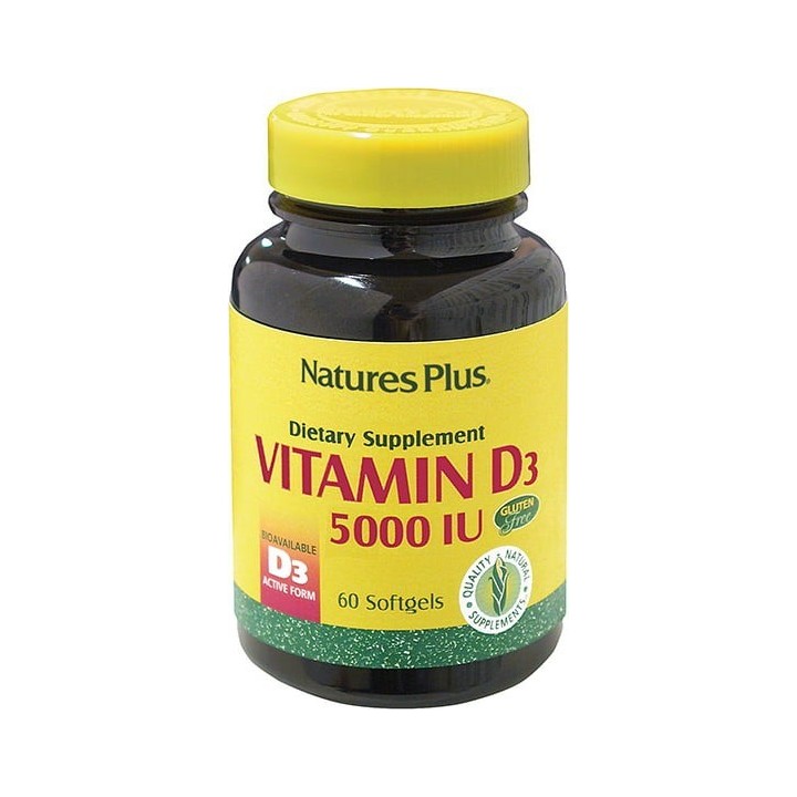 Nature's Plus Vitamina D3 5000 UI 60 capsule