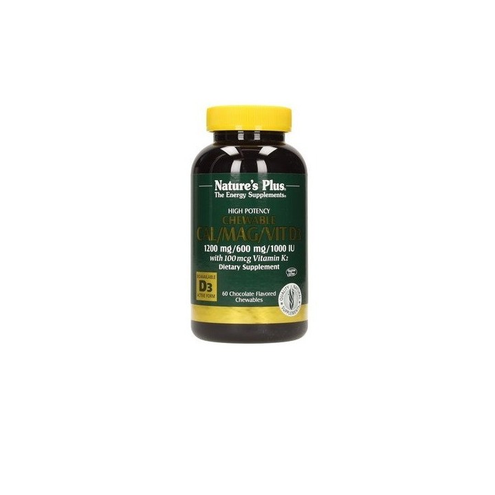 Nature's Plus Cal Mag D3 Gusto Cioccolato 60 tavolette