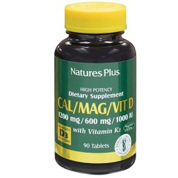 Nature's Plus Calcio Magnesio Vitamina D3 + K2 90 tavolette