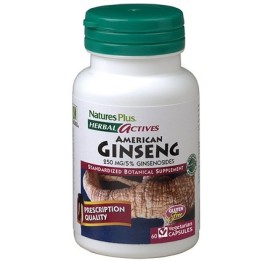 Nature's Plus Herbal Actives Ginseng Americano 60 Capsule