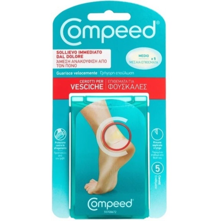 Compeed Cerotti Vesciche Medio 5 Pezzi