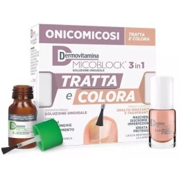 Dermovitamina Micoblock Soluzione Ungueale 7ml+Smalto Idratante Traspirante 5ml