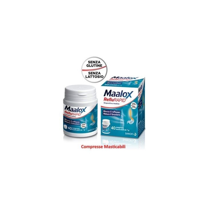 Maalox Reflurapid 40 Compresse Masticabili