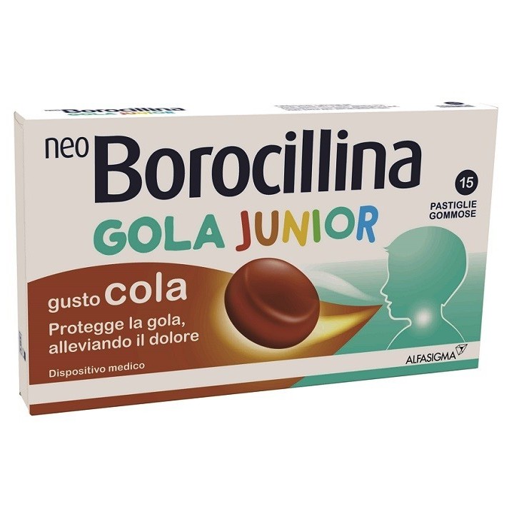 Neoborocillina Gola Junior 15 Pastiglie Gommose
