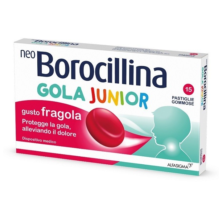 Neoborocillina Gola Junior 15 Pastiglie Gommose