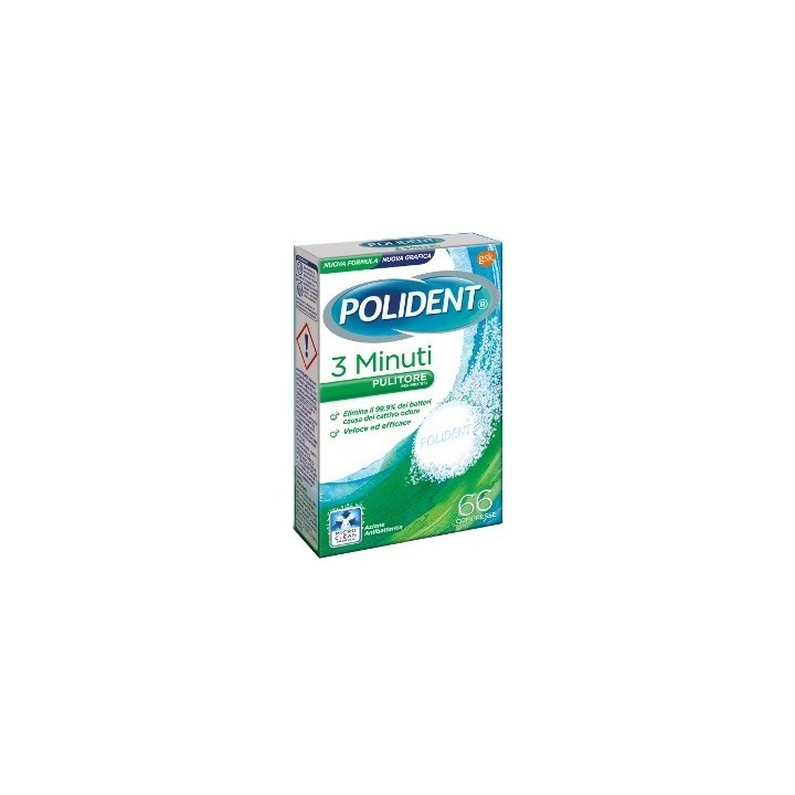 Polident 3 Minuti 66 Compresse