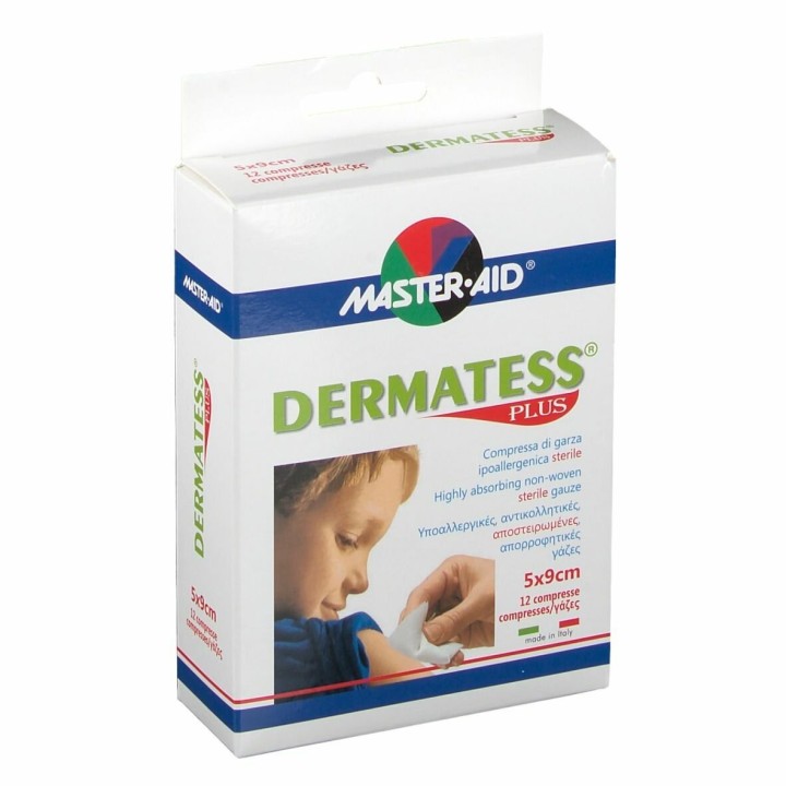 Dermatess Plus Garza 5x9cm 12 Pezzi