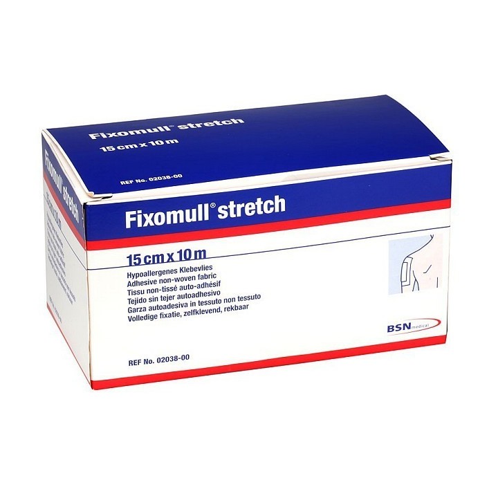 Fixomull Stretch Garza Autoadesiva 10M X 15Cm