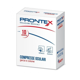 Garza Compressa Oculare Cotone Texil Prontex 10 Pezzi
