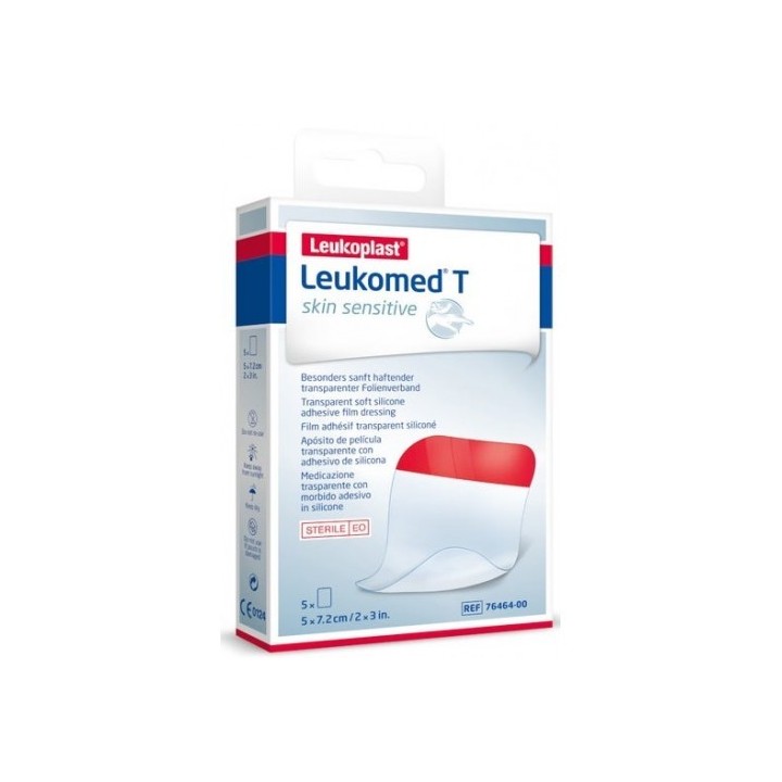 Leukomed T Plus Medicazione Post Operatoria Trasparente Impermeabile 5x7,2cm 5 Pezzi