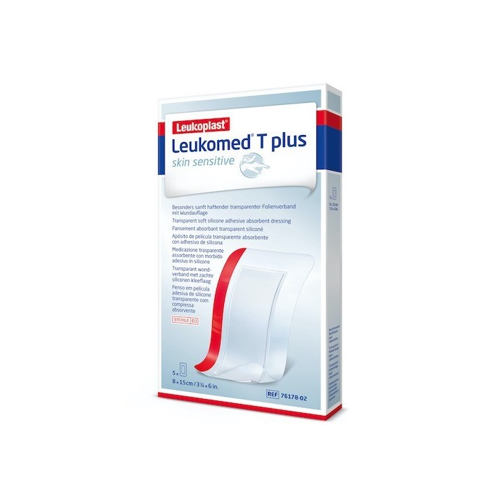 Leukomed T Plus Medicazione Post Operatoria Trasparente Impermeabile 8x15cm 5 Pezzi