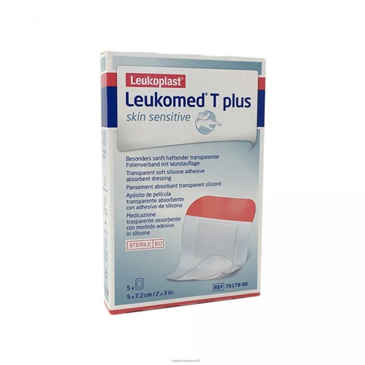 Leukomed T Plus Medicazione Post Operatoria Trasparente Impermeabile 7,2x5cm 5 Pezzi