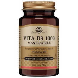 Solgar Vita D3 1000 100 tavolette masticabili