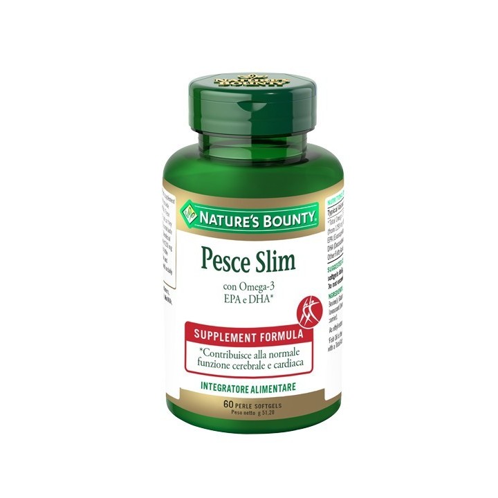 Nature's Bounty Pesce Slim 60 Perle Softgels