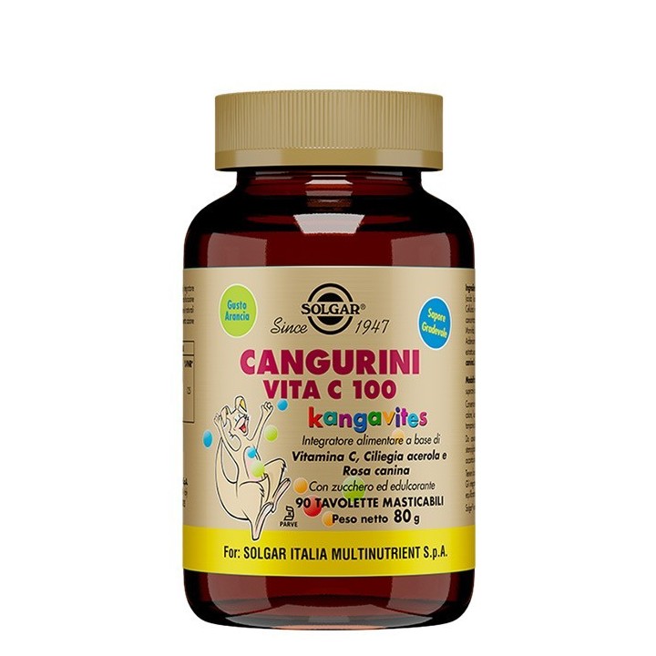 Solgar Cangurini Vita C100 90 tavolette masticabili