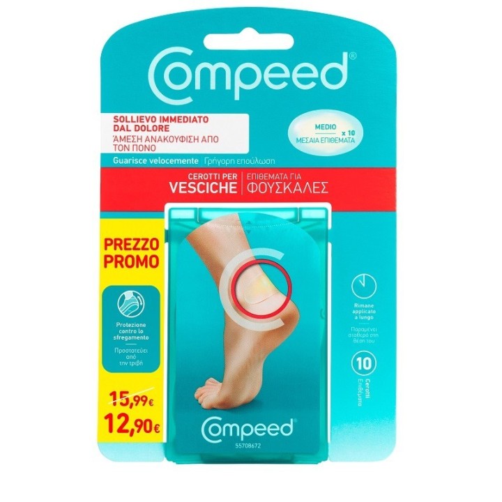 Compeed Cerotto Vesciche Medio 10 cerotti