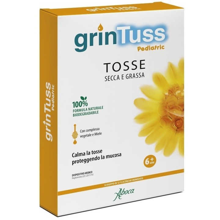 Aboca Grintuss Pediatric Sciroppo 12 flaconcini