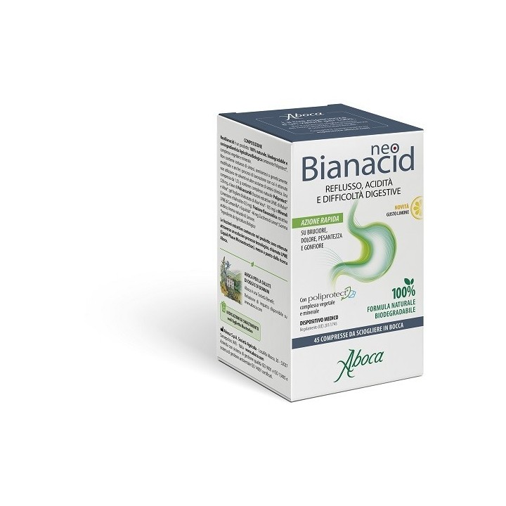 Aboca Neo Bianacid 45 Compresse Gusto Limone