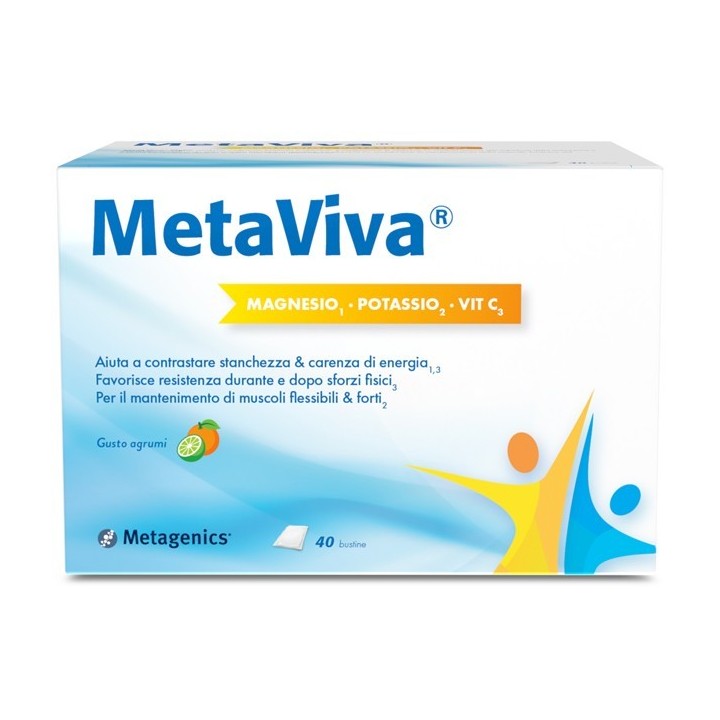 Metagenics Metaviva Magnesio Potassio Vitamina C 40 bustine
