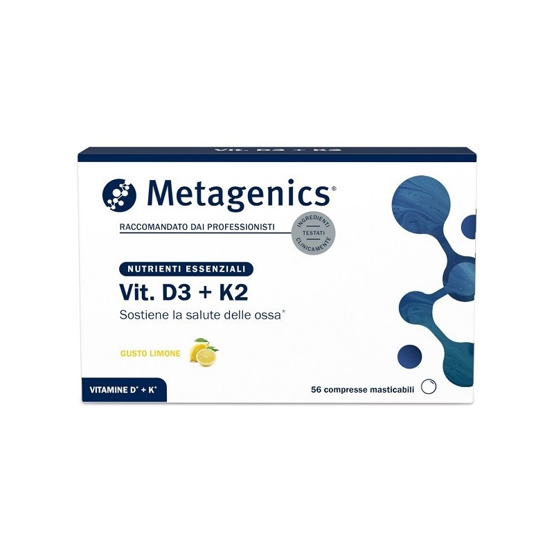Metagenics Vit d3+k2 56 compresse masticabili
