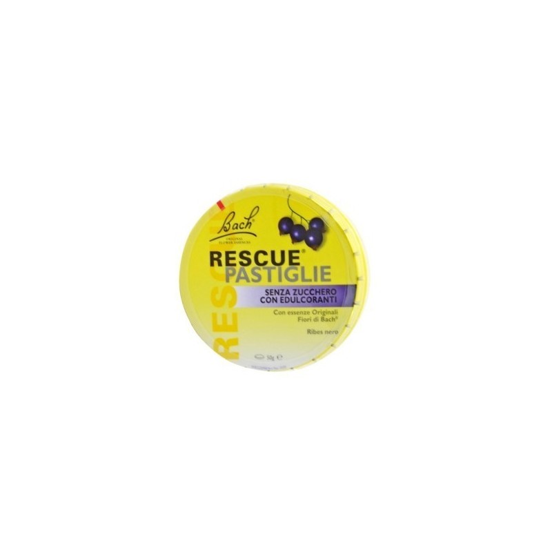 Bach Original Rescue Remedy Pastiglie contro Stress e Nervosismo Gusto Ribes Nero 50 g