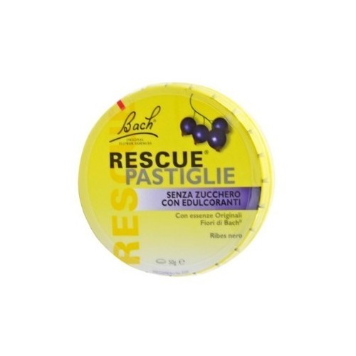 Bach Original Rescue Remedy Pastiglie contro Stress e Nervosismo Gusto Ribes Nero 50 g